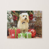 Weihnachten - GoldenDoodle - Mazy Puzzle (Horizontal)