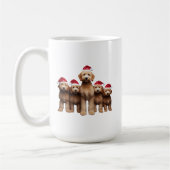 Weihnachten Goldendoodle, Xmas Labradoodle-Crew Kaffeetasse (Links)