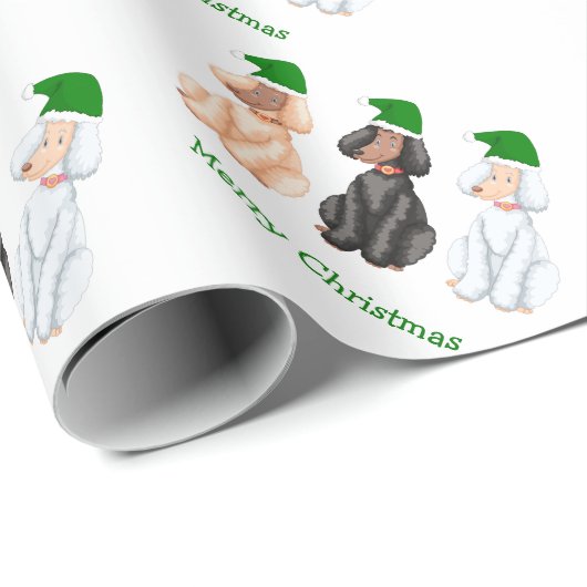 Weihnachten Goldendoodles Geschenkpapier (Rolleneckpunkt)