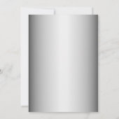 Weihnachten Goldene Blume Party Einladung (Rückseite)