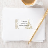 Weihnachten: goldene Eleganz Adressaufkleber (Insitu)