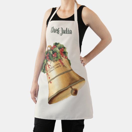 Weihnachten Goldene Glocken, Weihnachtsgrüße Schürze (InSitu)