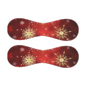 Weihnachten Goldene Schneeflocken im roten Hinterg Baseball (Paneele)