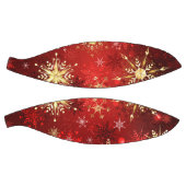 Weihnachten Goldene Schneeflocken im roten Hinterg Basketball (Panele)