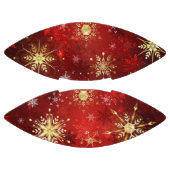 Weihnachten Goldene Schneeflocken im roten Hinterg Football (Paneele)