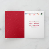 Weihnachten Goldener Retriever mit weißem Baum (Innenseite)