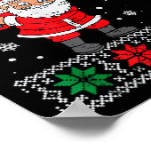 Weihnachten Golf spielen Weihnachten Weihnachten W Poster (Ecke)