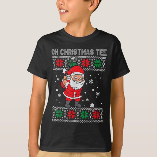 Weihnachten Golf spielen Weihnachten Weihnachten W T-Shirt (Vorderseite)