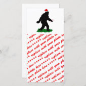 Weihnachten, Gone Squatchin' Feiertagskarte (Vorne/Hinten)