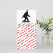 Weihnachten, Gone Squatchin' Feiertagskarte (Stehend Vorderseite)