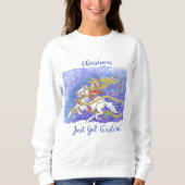 "Weihnachten got gerade Western!" Sweatshirt (Vorderseite)