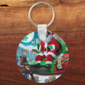 Weihnachten got noch reicher!" schlüsselanhänger (Vorderseite)