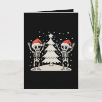 Weihnachten Goth Tanzende Skelette Xmas Urlaub
