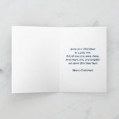 Weihnachten, Grandson, Cooler Schneemann in Sonnen Karte (Innenseite)