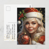 Weihnachten. Gratulation. Postkarte (Vorne/Hinten)