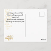Weihnachten. Gratulation. Postkarte (Rückseite)