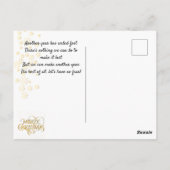 Weihnachten. Gratulation. Postkarte (Rückseite)