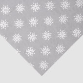 Weihnachten grau-weiß mit Schneeflocken Seidenpapier (Ausschnitt)