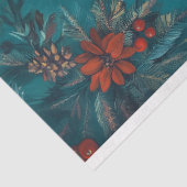 Weihnachten Gray Poodle Portrait Decoupage Seidenpapier (Ausschnitt)