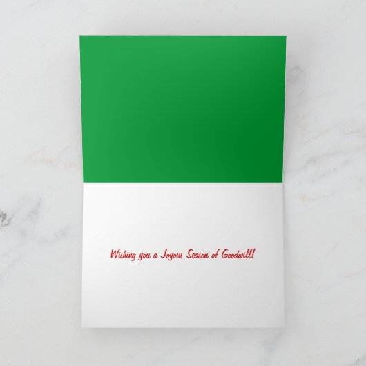 WEIHNACHTEN Green Card (Innenseite)