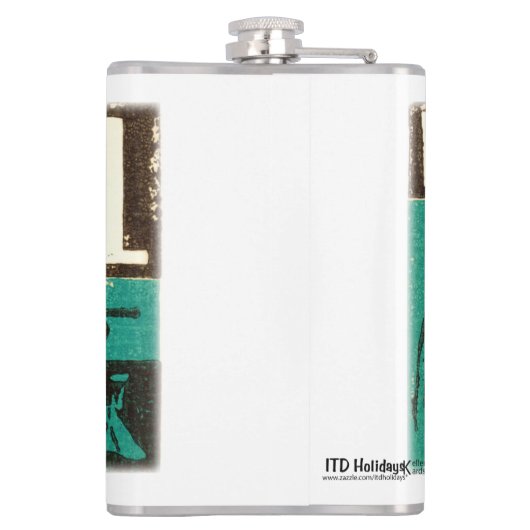 Weihnachten Green Flachmann (Rückseite)