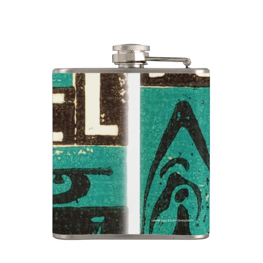 Weihnachten Green Flachmann (Rückseite)