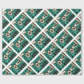 Weihnachten Green Geschenkpapier (Flach)