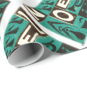 Weihnachten Green Geschenkpapier (Rolleneckpunkt)