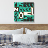 Weihnachten Green Leinwanddruck (Insitu (Schlafzimmer))