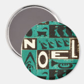 Weihnachten Green Magnet (Vorderseite/Rückseite)