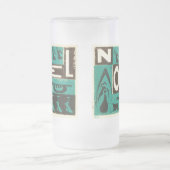 Weihnachten Green Mattglas Bierglas (Mittel)