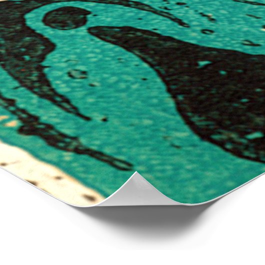 Weihnachten Green Poster (Ecke)