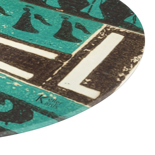 Weihnachten Green Schneidebrett (Ecke)