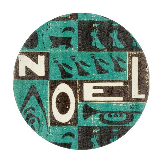 Weihnachten Green Schneidebrett (Vorderseite)