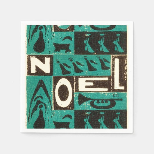 Weihnachten Green Serviette (Vorderseite)