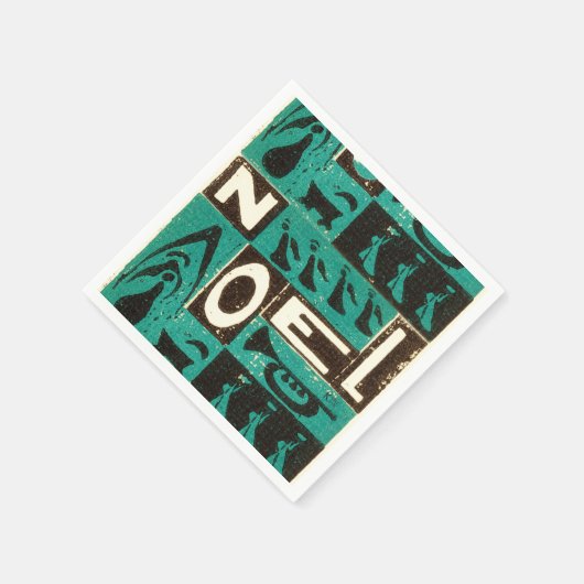 Weihnachten Green Serviette (Ecke)