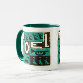 Weihnachten Green Tasse (Vorderseite Links)