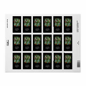 WEIHNACHTEN Greenery Berries Adressetikett (Vorne)