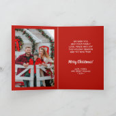 WEIHNACHTEN Greenery Berries Foto Karte (Innenseite)