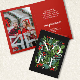 WEIHNACHTEN Greenery Berries Foto Karte
