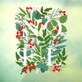 WEIHNACHTEN Greenery Berries Holiday Fensteraufkleber (Blatt 3)