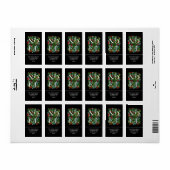 WEIHNACHTEN Greenery Berries Rücksendeadresse Adressaufkleber (Vorne)