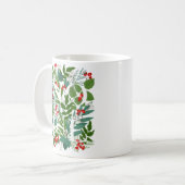 WEIHNACHTEN Greenery Berries Weihnachten Kaffeetasse (Vorderseite Links)