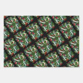 WEIHNACHTEN Greenery und Berries Weihnachten Geschenkpapier Set (Vorderseite)