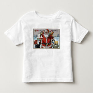 Weihnachten GreetingSanta, das Geschenke gibt Kleinkind T-shirt