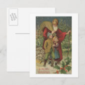 Weihnachten GreetingSanta, das mit Kindern geht (Vorne/Hinten)