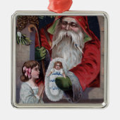 Weihnachten GreetingSanta, das Puppe gibt Ornament Aus Metall (Vorne)