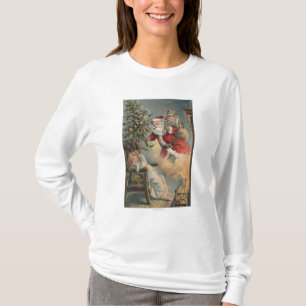 Weihnachten GreetingSanta mit Baum und Geschenken T-Shirt