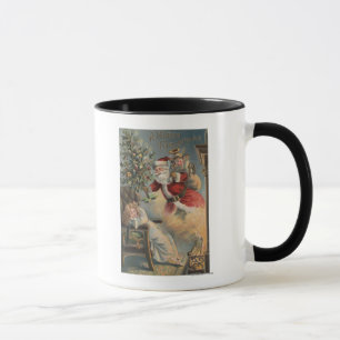 Weihnachten GreetingSanta mit Baum und Geschenken Tasse