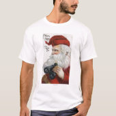 Weihnachten GreetingSanta mit Ferngläsern T-Shirt (Vorderseite)